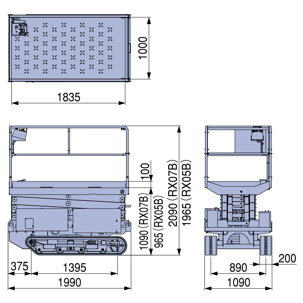 rx07b車両寸法図