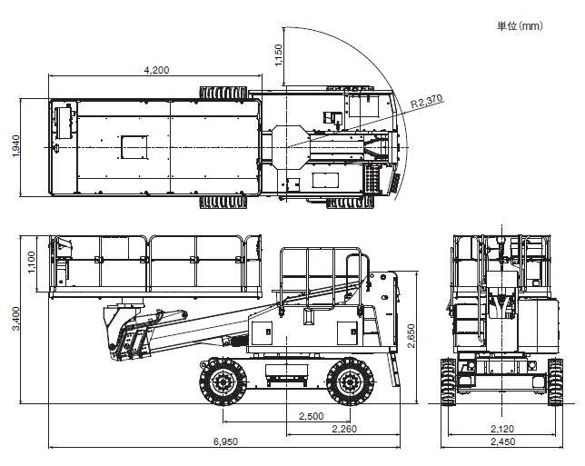 AS-19PHD車両寸法図